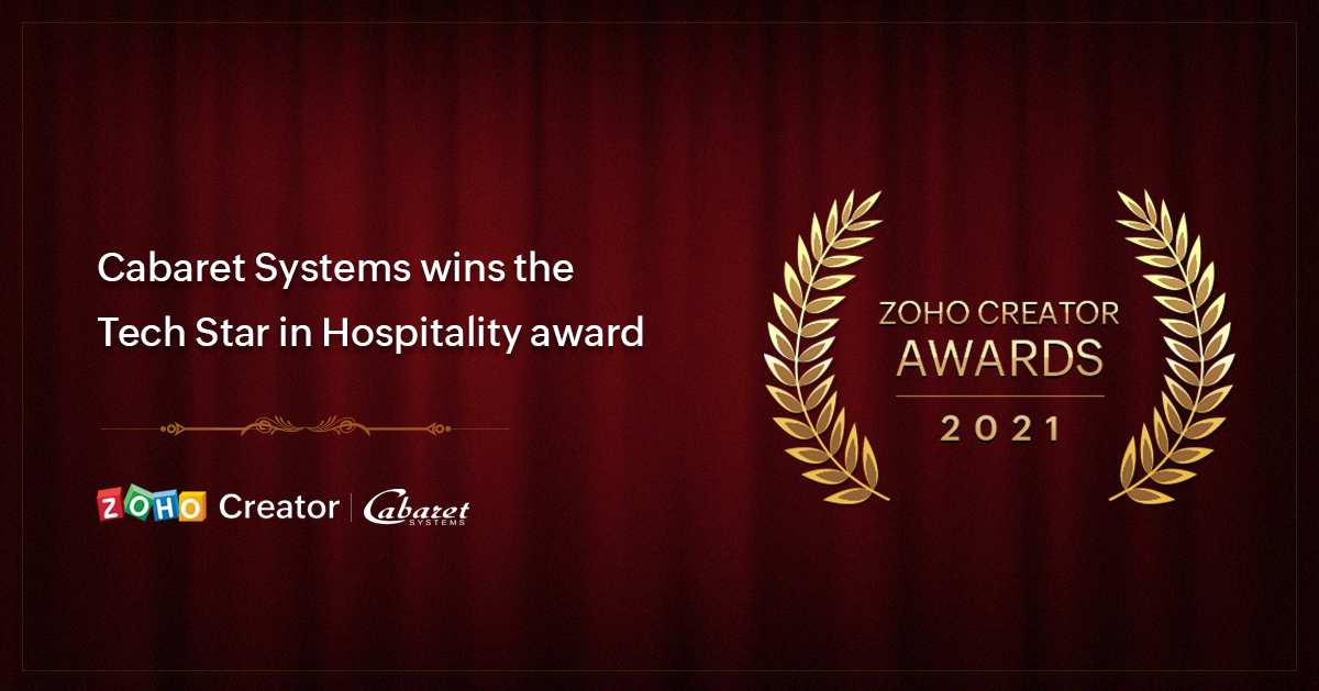 Cabaret Systems - ZOHO AWARD